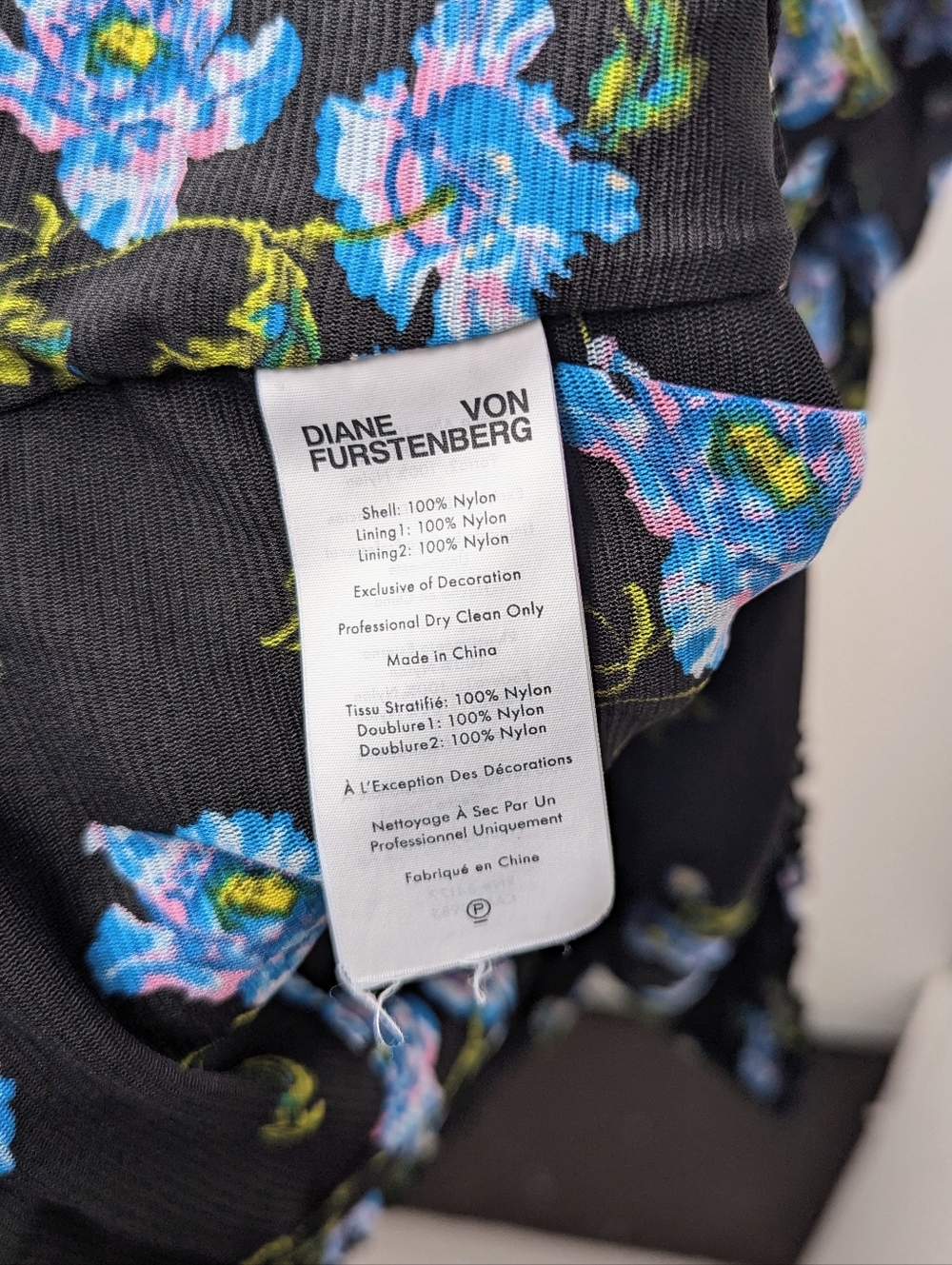 Diane Von Furstenberg Floral Ruched Mesh Midi Dress - Picture 15 of 16